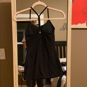 Black Lululemon Power Y Tank Top Size 2